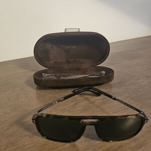 Tom Ford Rosco Tortoise Black and Green Sunglasses